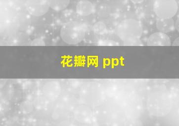 花瓣网 ppt